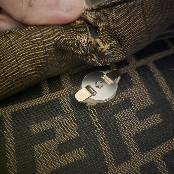 Fendi Zucca Monogram Messenger Laptop Bag - Picture 7 of 16